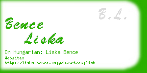 bence liska business card